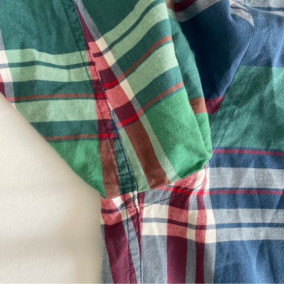 J. Crew "Summer Plaid" 100% Cotton Multicolor Button Down Shirt XL - Picture 11 of 17